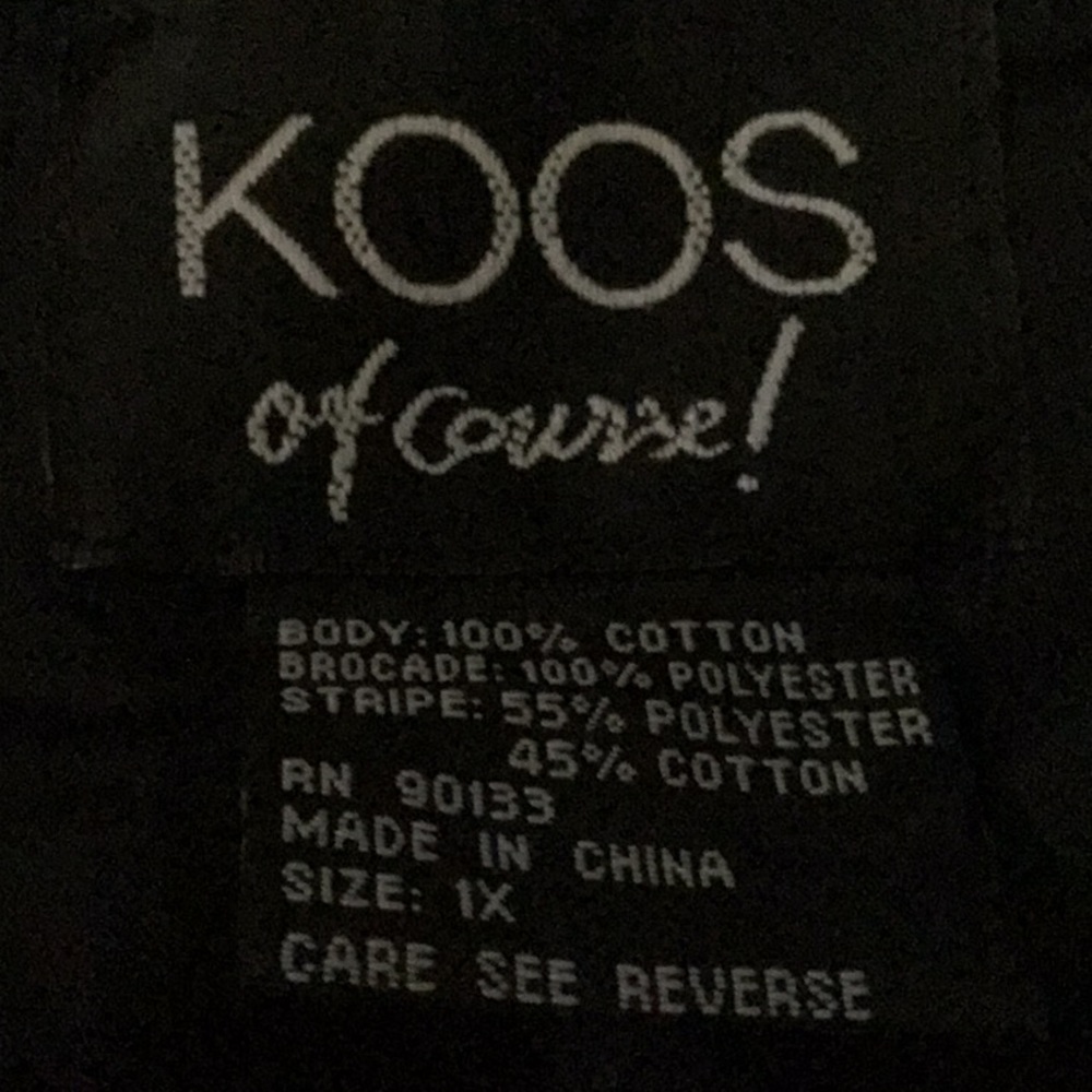 VTG KOOS of Course! Black Velvet / Supersuede Dress 1X  Vintage   New - Picture 11 of 12